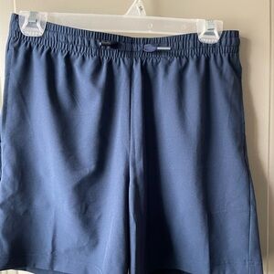 Youth Boys Navy Blue Nylon Tek Gear athletic shorts